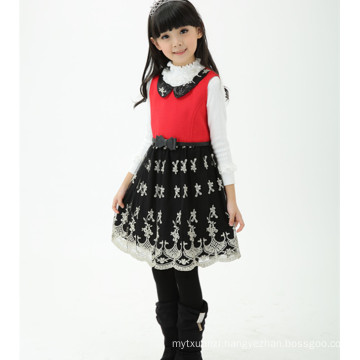 winter baby winter woolen clothing , girls party dresses woolen dress for winter